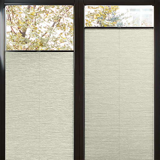 Perfect Fit Duette® Sample - Dim Out Oyster Grey - Blinds4All.co.uk