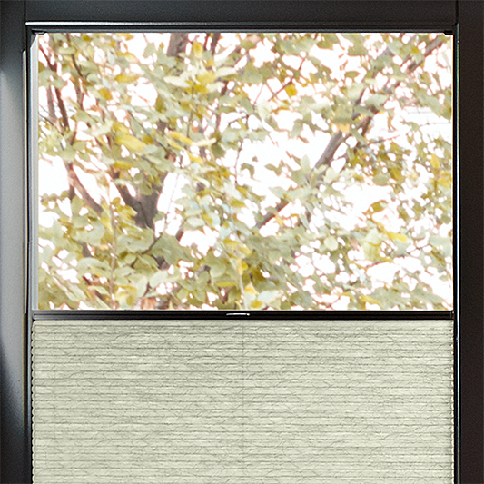 Perfect Fit Duette® Sample - Dim Out Oyster Grey - Blinds4All.co.uk