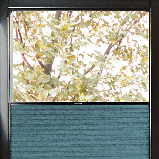 Perfect Fit Duette® Sample - Dim Out Brittany Blue - Blinds4All.co.uk