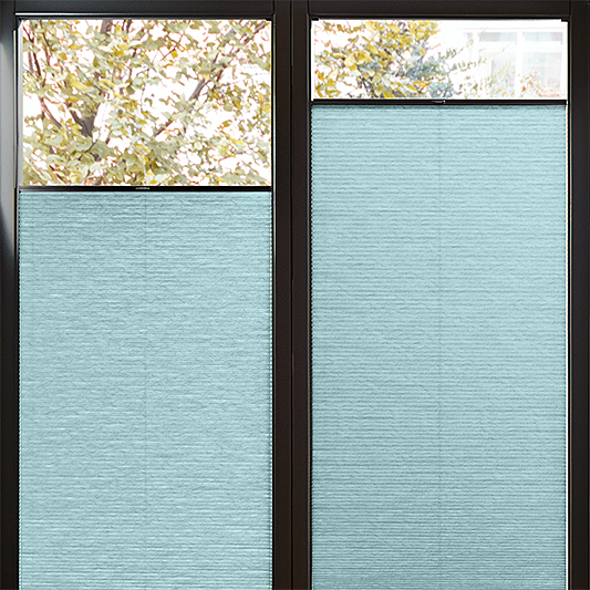 Perfect Fit Duette® Sample - Room Darkening Baby Blue - Blinds4All.co.uk