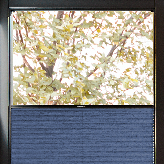 Perfect Fit Duette® Sample - Room Darkening India Ink - Blinds4All.co.uk