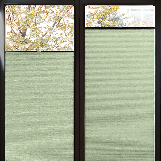 Perfect Fit Duette® Sample - Room Darkening Fog Green - Blinds4All.co.uk