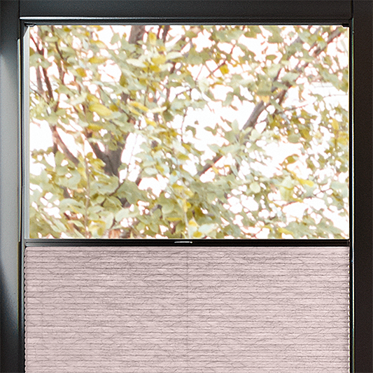 Perfect Fit Duette® Sample - Room Darkening Baby Pink - Blinds4All.co.uk