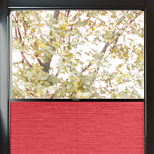 Perfect Fit Duette® Sample - Dim Out Red - Blinds4All.co.uk