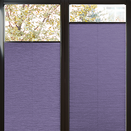 Perfect Fit Duette® Sample - Room Darkening Rich Amethyst - Blinds4All.co.uk