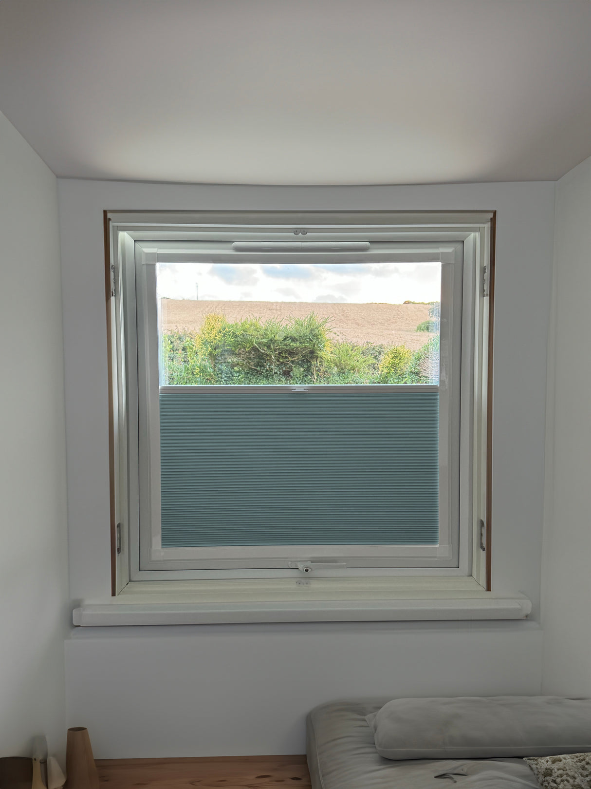 Perfect Fit Duette® Blind Room Darkening Baby Blue - Blinds4All.co.uk