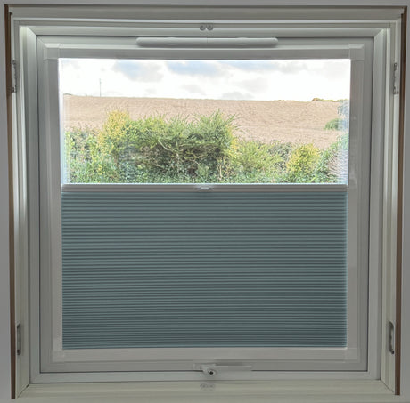 Perfect Fit Duette® Blind Room Darkening Baby Blue - Blinds4All.co.uk