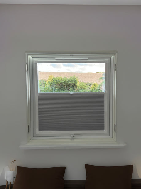 Perfect Fit Duette® Blind Room Darkening Brushed Nickel - Blinds4All.co.uk