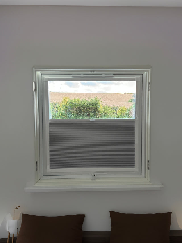 Perfect Fit Duette® Blind Room Darkening Brushed Nickel - Blinds4All.co.uk