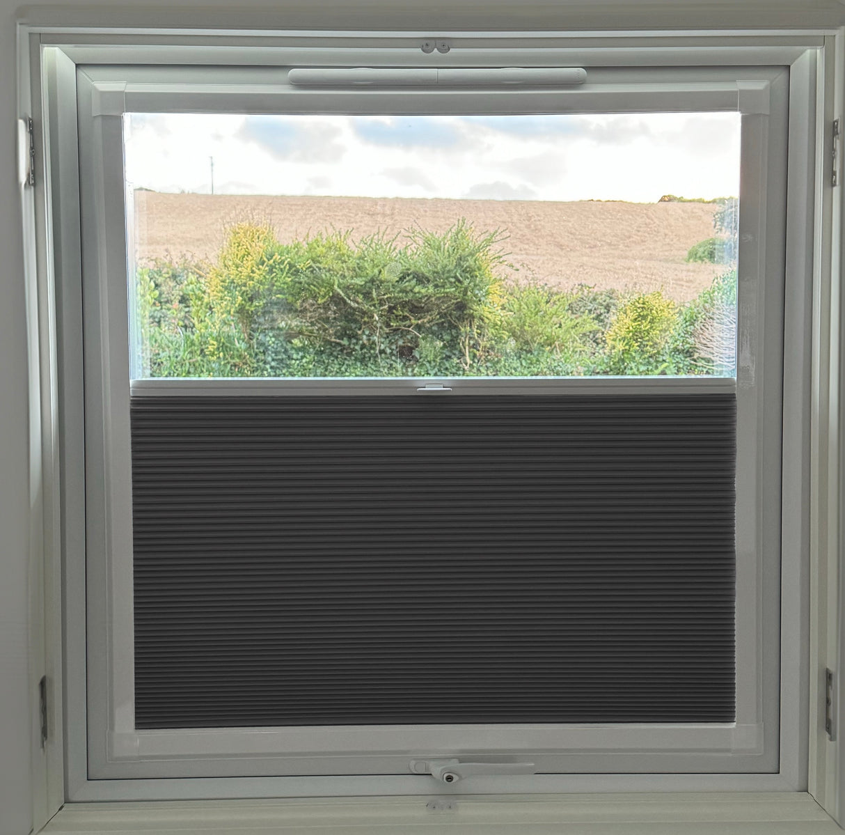 Perfect Fit Duette® Blind Room Darkening Charcoal - Blinds4All.co.uk