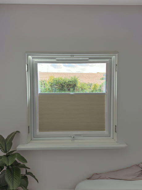 Perfect Fit Duette® Blind Room Darkening Oyster Grey - Blinds4All.co.uk
