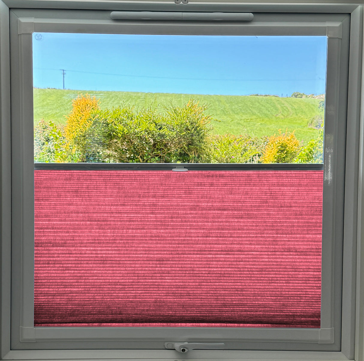 Perfect Fit Duette® Blind Dim Out Red - Blinds4All.co.uk