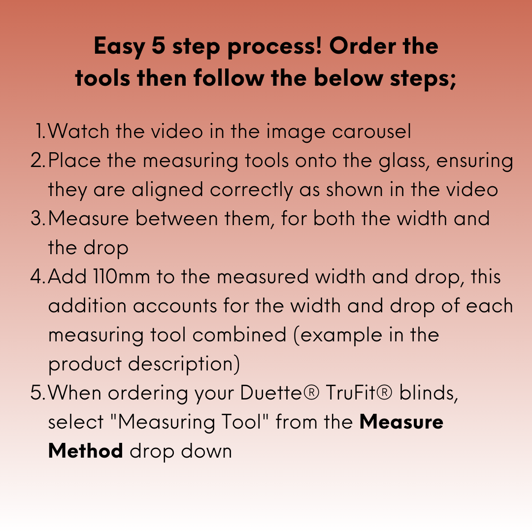 Duette® TruFit® Measuring Tools (Pair) - Blinds4All.co.uk