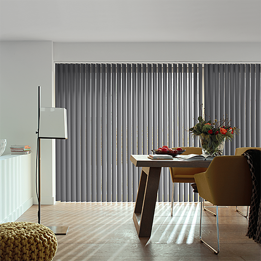 Palette Black Vertical Blind - Blinds4All.co.uk