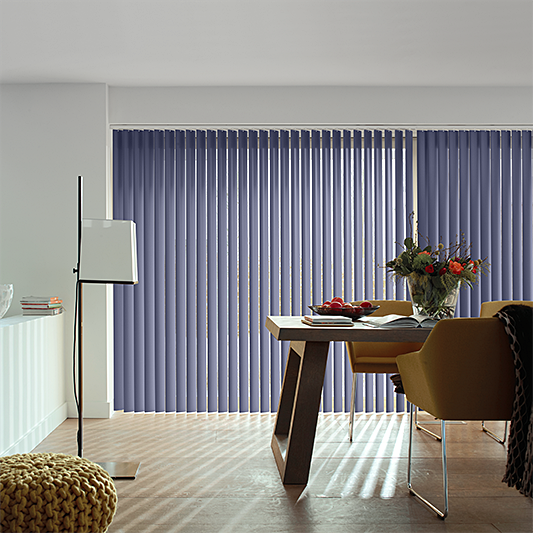 Palette Dark Blue Vertical Blind - Blinds4All.co.uk