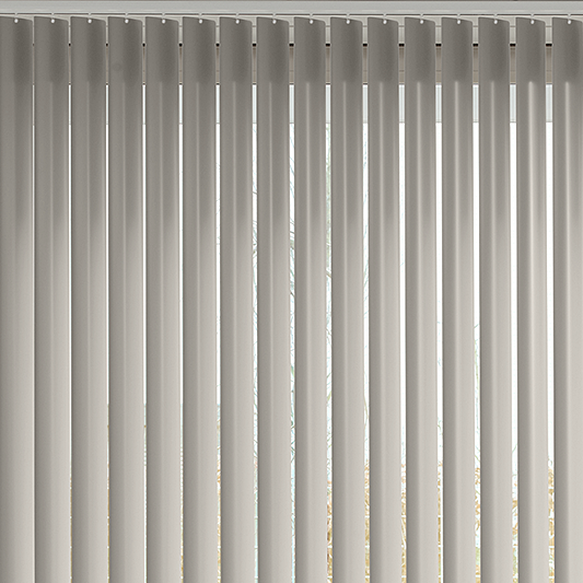 Bella Grey Whisper Vertical Blind - Blinds4All.co.uk