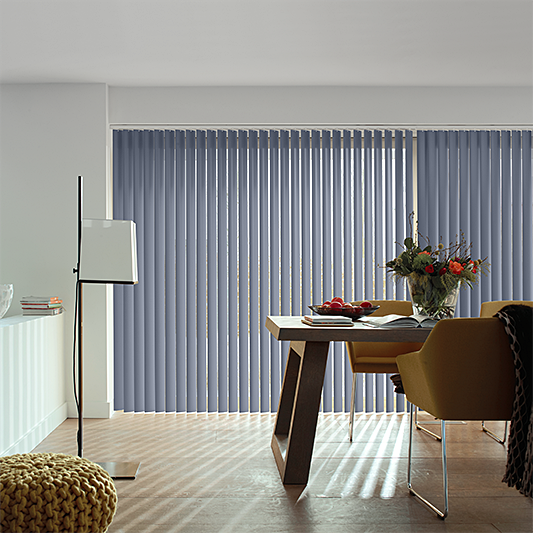 Bella Indigo Vertical Blind - Blinds4All.co.uk