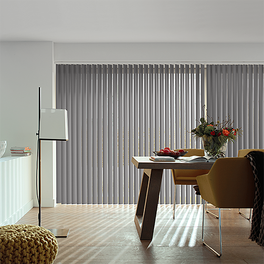 Bella Noir Vertical Blind - Blinds4All.co.uk