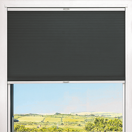 Duette® TruFit® Room Darkening Charcoal - Blinds4All.co.uk