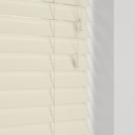 Gloss Creme 50mm - Battery Powered Tilt - Blinds4All.co.uk
