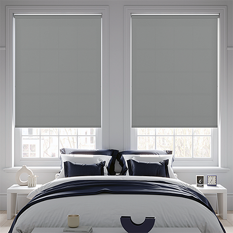 Palette FR Ultimate Grey Roller Blind - Battery Powered - Blinds4All.co.uk