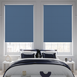Palette FR Dark Blue Roller Blind - Battery Powered - Blinds4All.co.uk