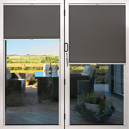 Duette® TruFit® Sample - Dim Out Brushed Nickel - Blinds4All.co.uk