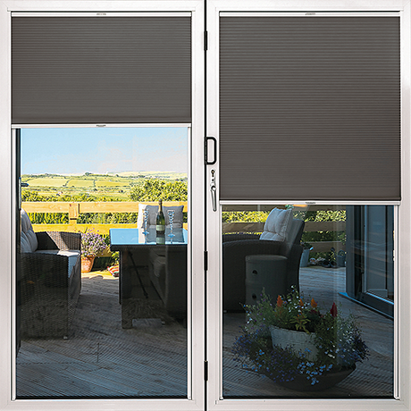 Duette® TruFit® Sample - Dim Out Brushed Nickel - Blinds4All.co.uk