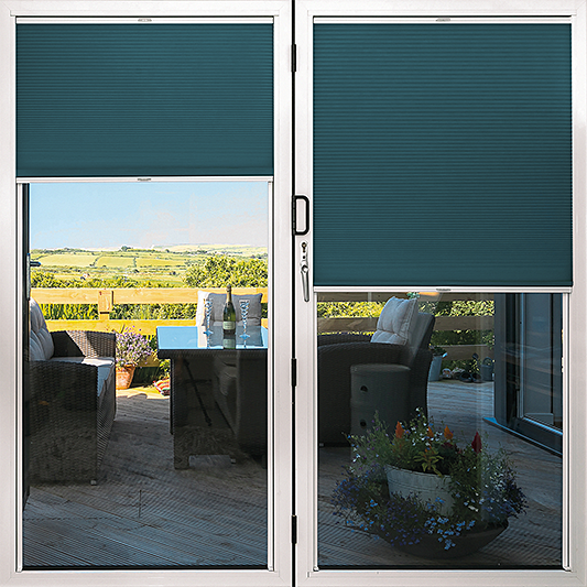 Duette® TruFit® Sample - Dim Out Brittany Blue - Blinds4All.co.uk