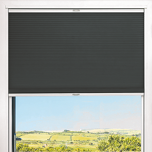 Duette® TruFit® Sample - Room Darkening Charcoal - Blinds4All.co.uk