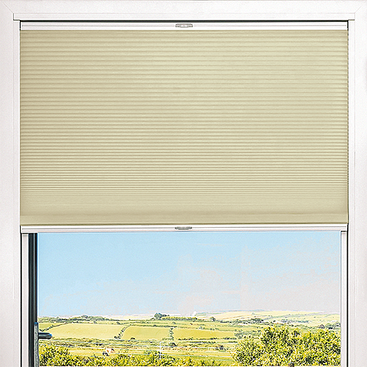 Duette® TruFit® Sample - Room Darkening Oyster - Blinds4All.co.uk
