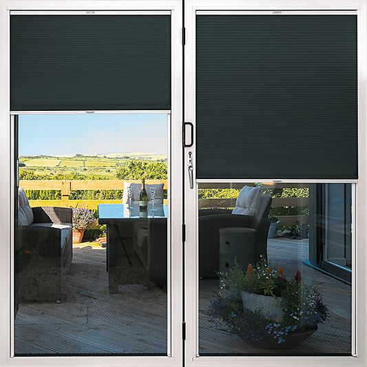 Duette® TruFit® Sample - Room Darkening Raven - Blinds4All.co.uk