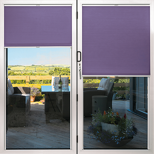 Duette® TruFit® Sample - Room Darkening Rich Amethyst - Blinds4All.co.uk