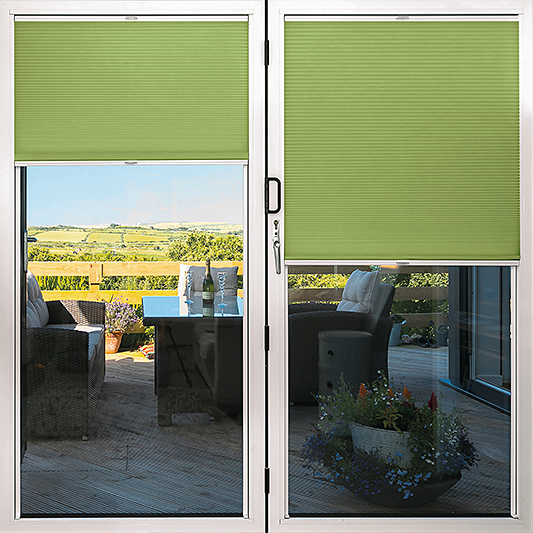 Duette® TruFit® Sample - Room Darkening MardiGrass - Blinds4All.co.uk