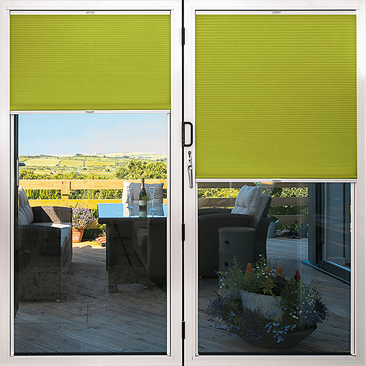 Duette® TruFit® Sample - Room Darkening Bright Spring - Blinds4All.co.uk