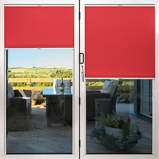 Duette® TruFit® Sample - Room Darkening Red - Blinds4All.co.uk