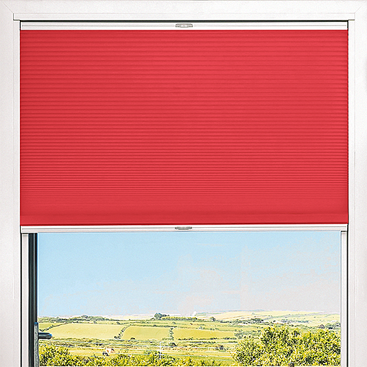 Duette® TruFit® Sample - Room Darkening Red - Blinds4All.co.uk