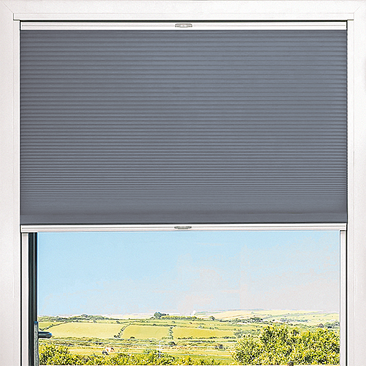 Duette® TruFit® Sample - Room Darkening Pearl Light Grey - Blinds4All.co.uk