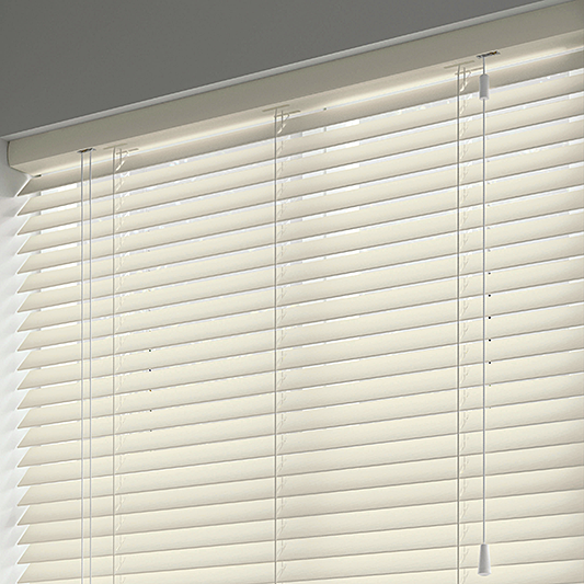 Gloss Creme 50mm - Battery Powered Tilt - Blinds4All.co.uk