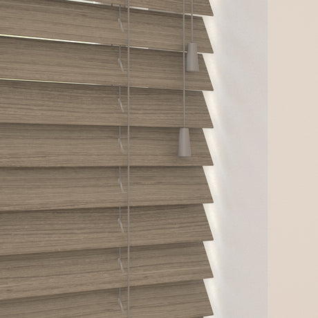 Urban Oak 50mm - Battery Powered Tilt - Blinds4All.co.uk