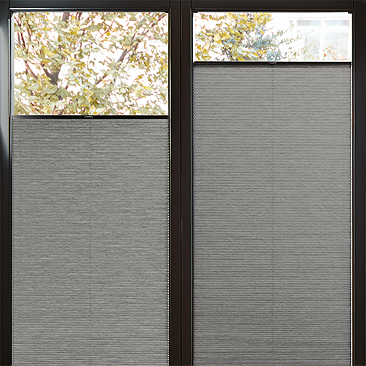 Perfect Fit Duette® Sample - Dim Out Brushed Nickel - Blinds4All.co.uk