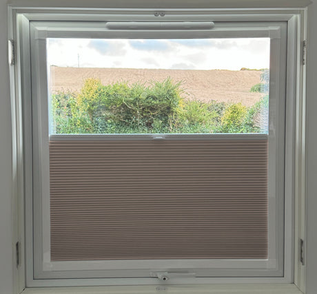 Perfect Fit Duette® Blind Room Darkening Mushroom - Blinds4All.co.uk