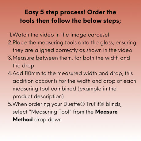 Duette® TruFit® Measuring Tools (Pair) - Blinds4All.co.uk
