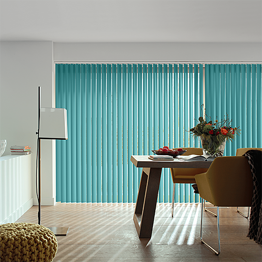 Palette Teal Vertical Blind - Blinds4All.co.uk