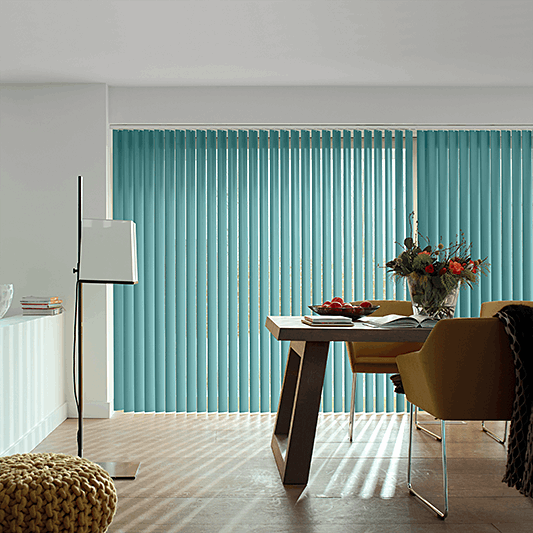 Banlight Duo Turquoise Vertical Blind