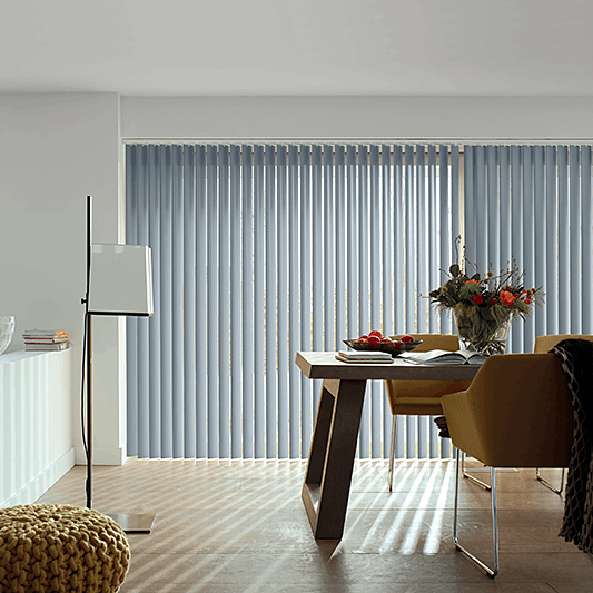 Banlight Duo Smokey Blue Vertical Blind