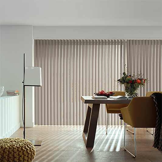 Bella Putty Vertical Blind - Blinds4All.co.uk