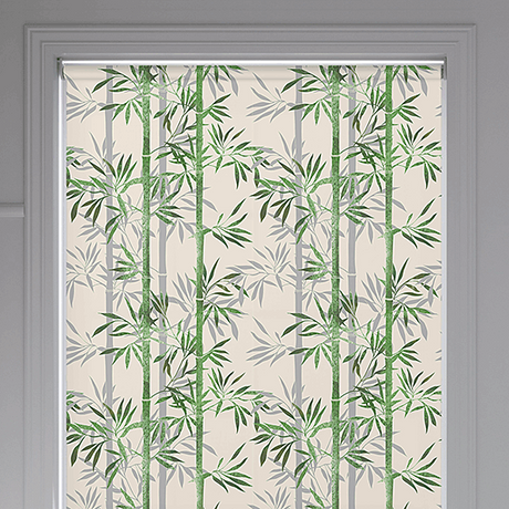 Bamboo Jade Roller Blind - Battery Powered