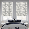 Bamboo Silver Roller Blind - Battery Powered