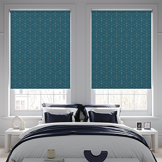 Circuit Peacock Roller Blind